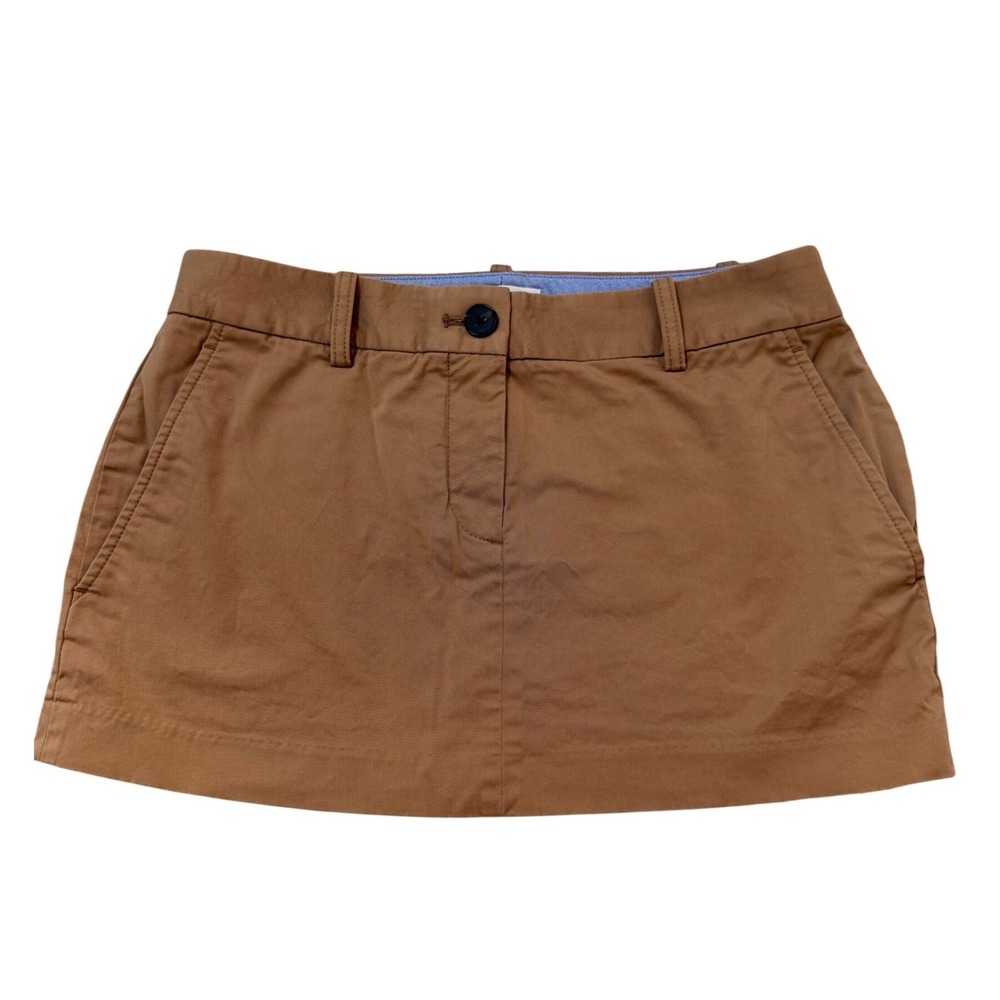 Aritzia Chino Mini Skirt Brown Preppy Size 4